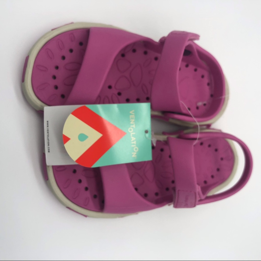 New Ventolation Girls Size 13 AirVenture Sammi Sandal NWT Pink / Purple
